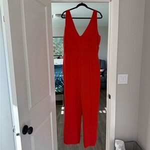 Sézane Vanille Coral Red Women's Jumpsuit